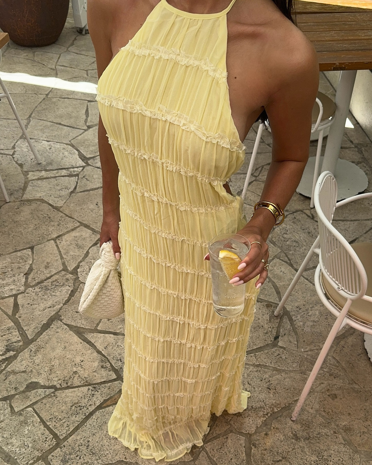 Strapless Bra Backless - Women Halter Neck Maxi Dress Sleeveless