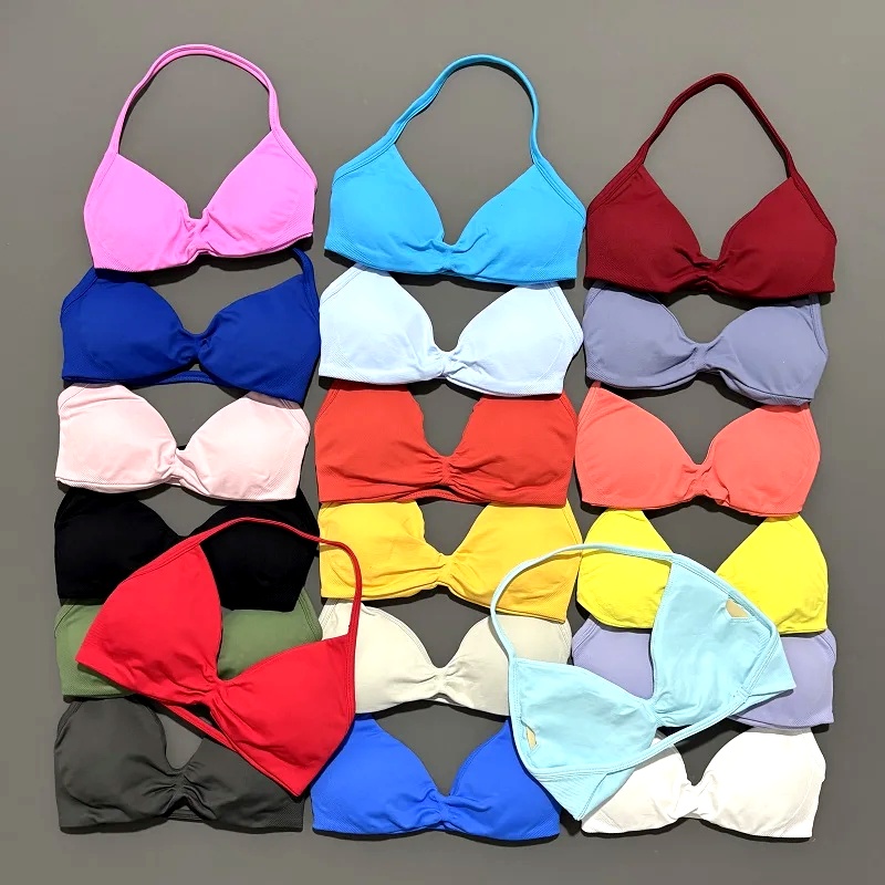 Sports Bra High Impact - Sports Strappy Bra Yoga Underwear Women