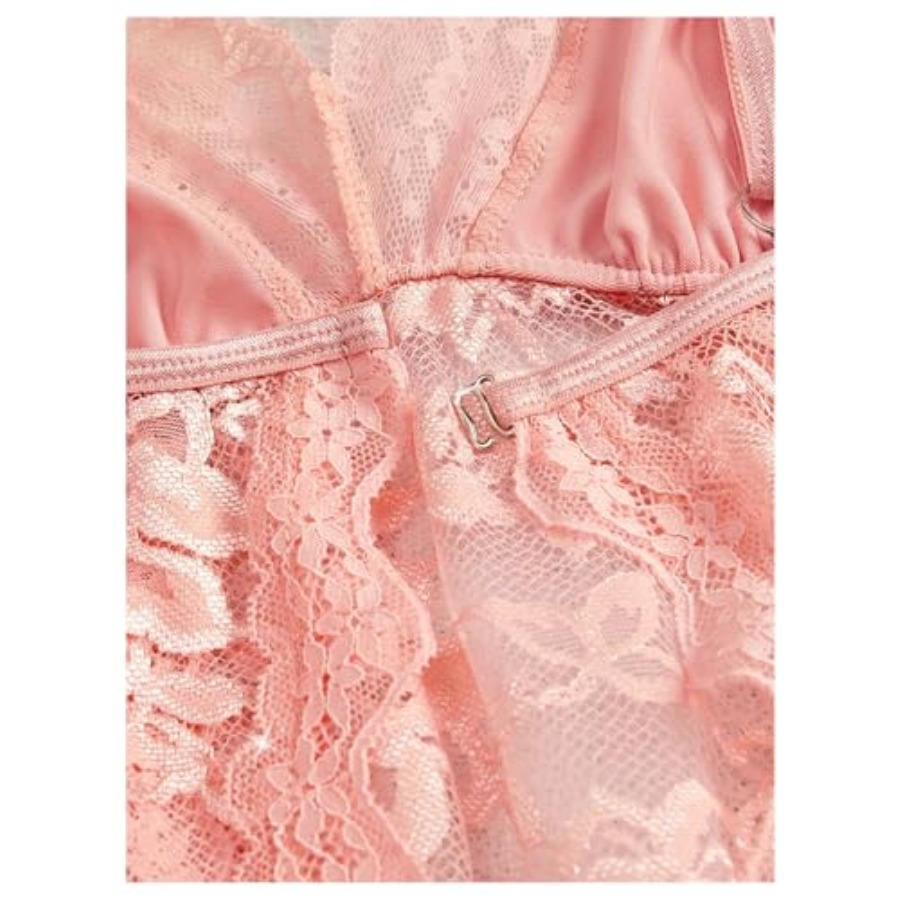 OYOANGLE Women's 2 Pcs Pajama  - Cami Top Lace 评论和价格