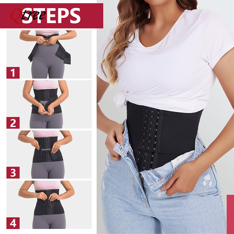 Qtree Upgraded Waist Trainer S - Shapewear Bodysuit Firm 评论和价格