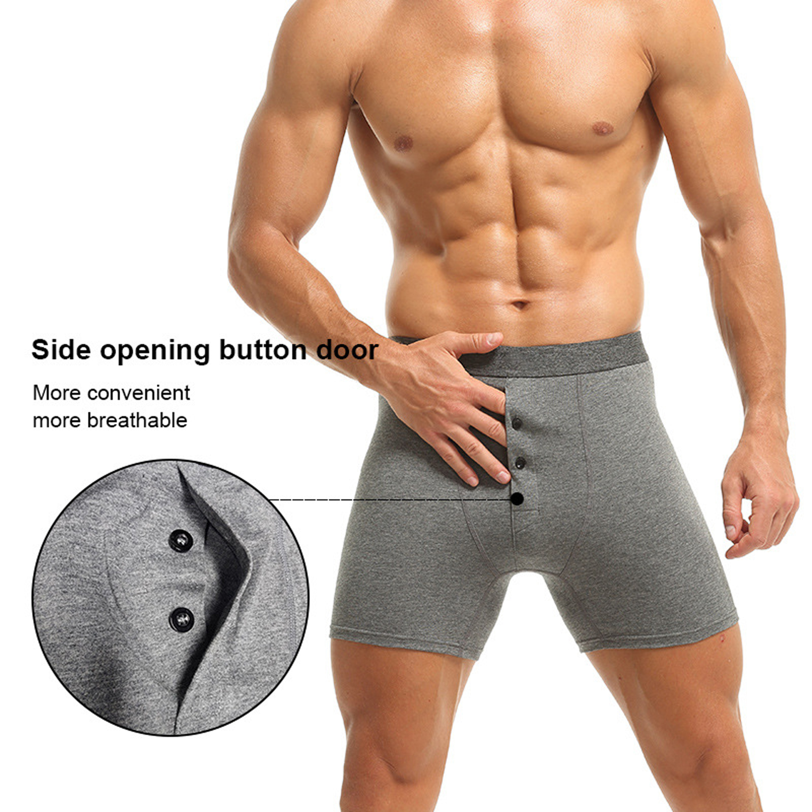 Men Underwear Panties Fabric C - Boyshort Underwear 评论和价格