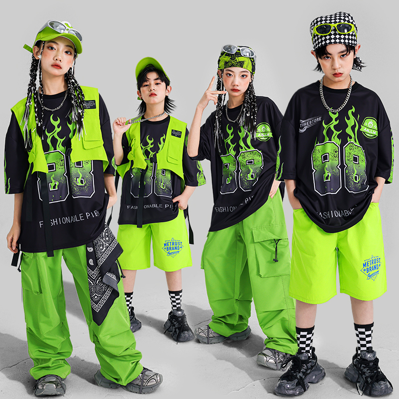 Boys Hip Hop Blue T-shirt Carg - Boyshort Underwear 评论和价格
