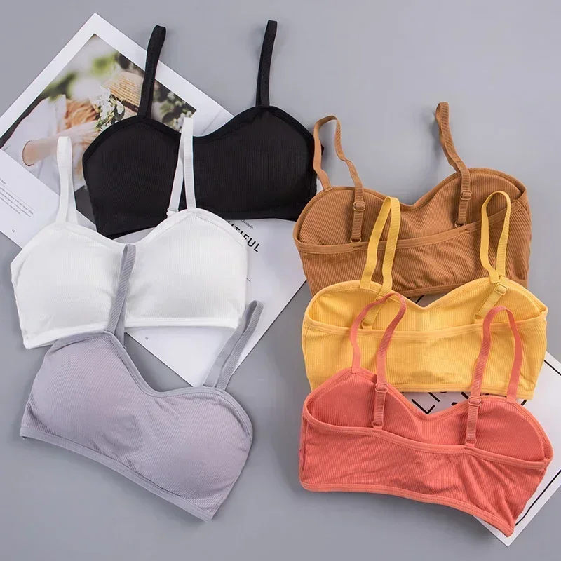 Bralette Wireless Ribbed Crop  - Bralette Wireless Soft 评论和价格
