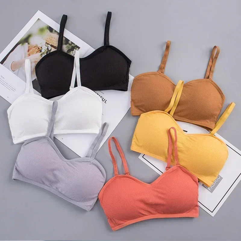 Bralette Wireless Ribbed Crop  - Bralette Wireless Soft 评论和价格