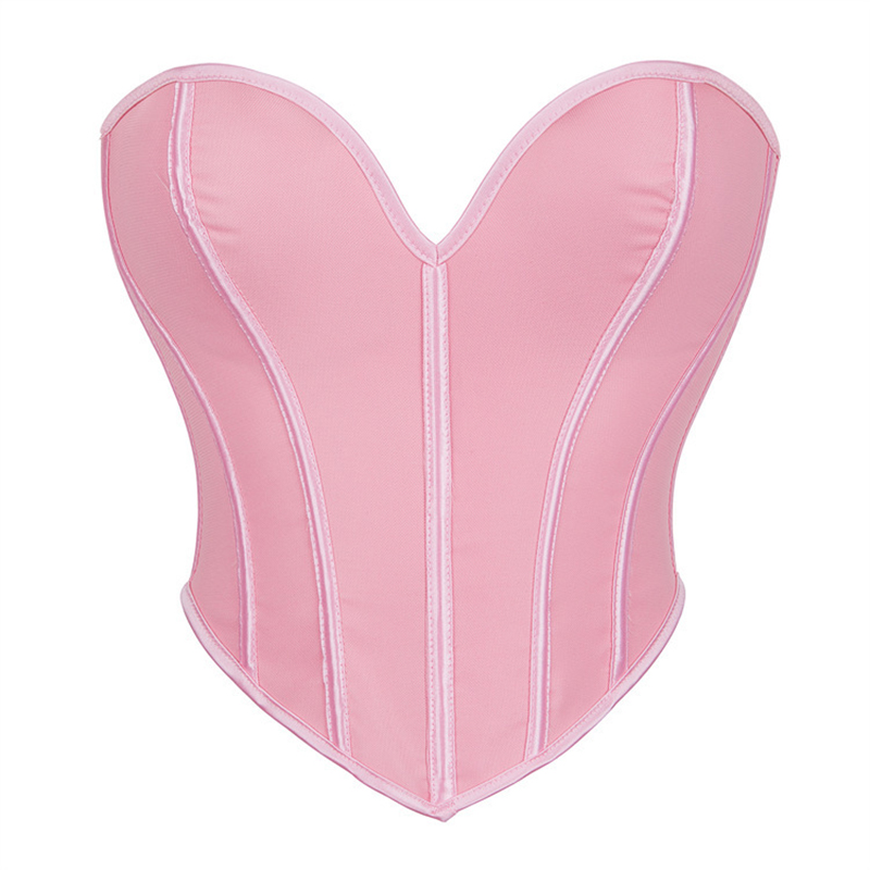 Pink Heart-shaped Bustier Crop - Strapless Bra Backless 评论和价格