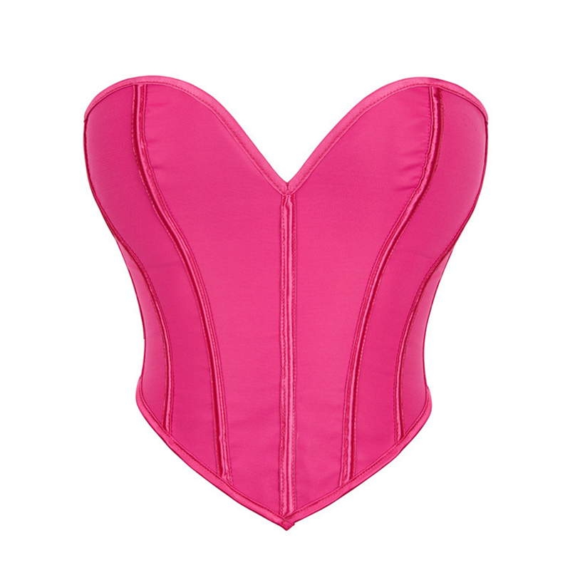 Pink Heart-shaped Bustier Crop - Strapless Bra Backless 评论和价格