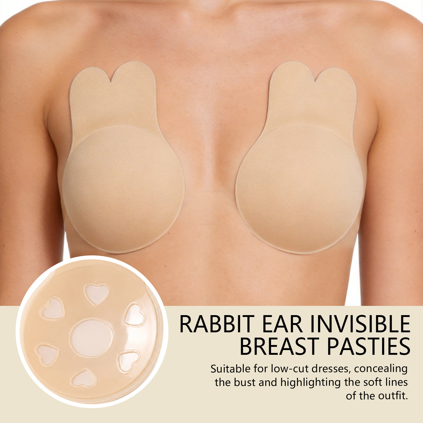 Rabbit Ear Invisible Nipple Co - Nipple Cover Pasties 评论和价格