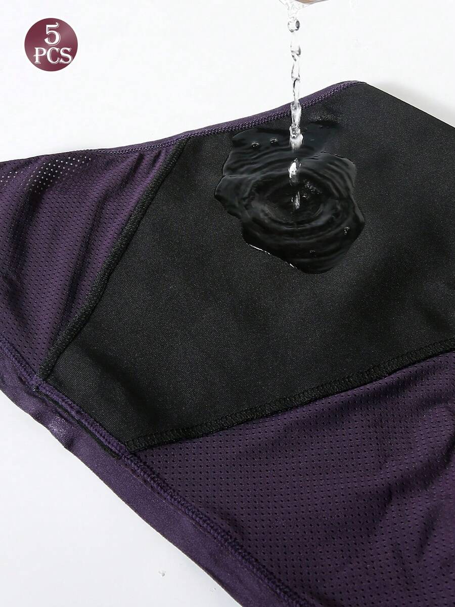 5 Pcs Women Solid Color Absorb - Period Panty Absorbent 评论和价格