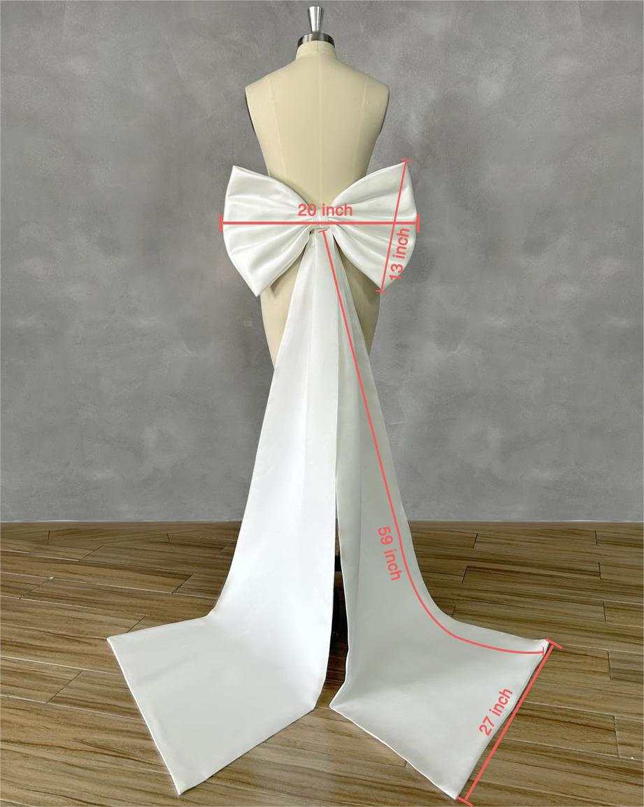 Love Elegant Big Bow for Brida - Robe Silk Women 评论和价格