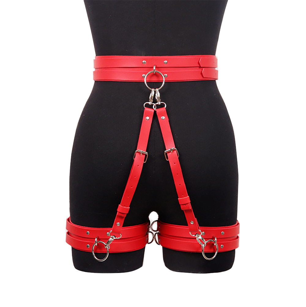Women Sexy Leather Thigh Garte - Garter Belt Set 评论和价格